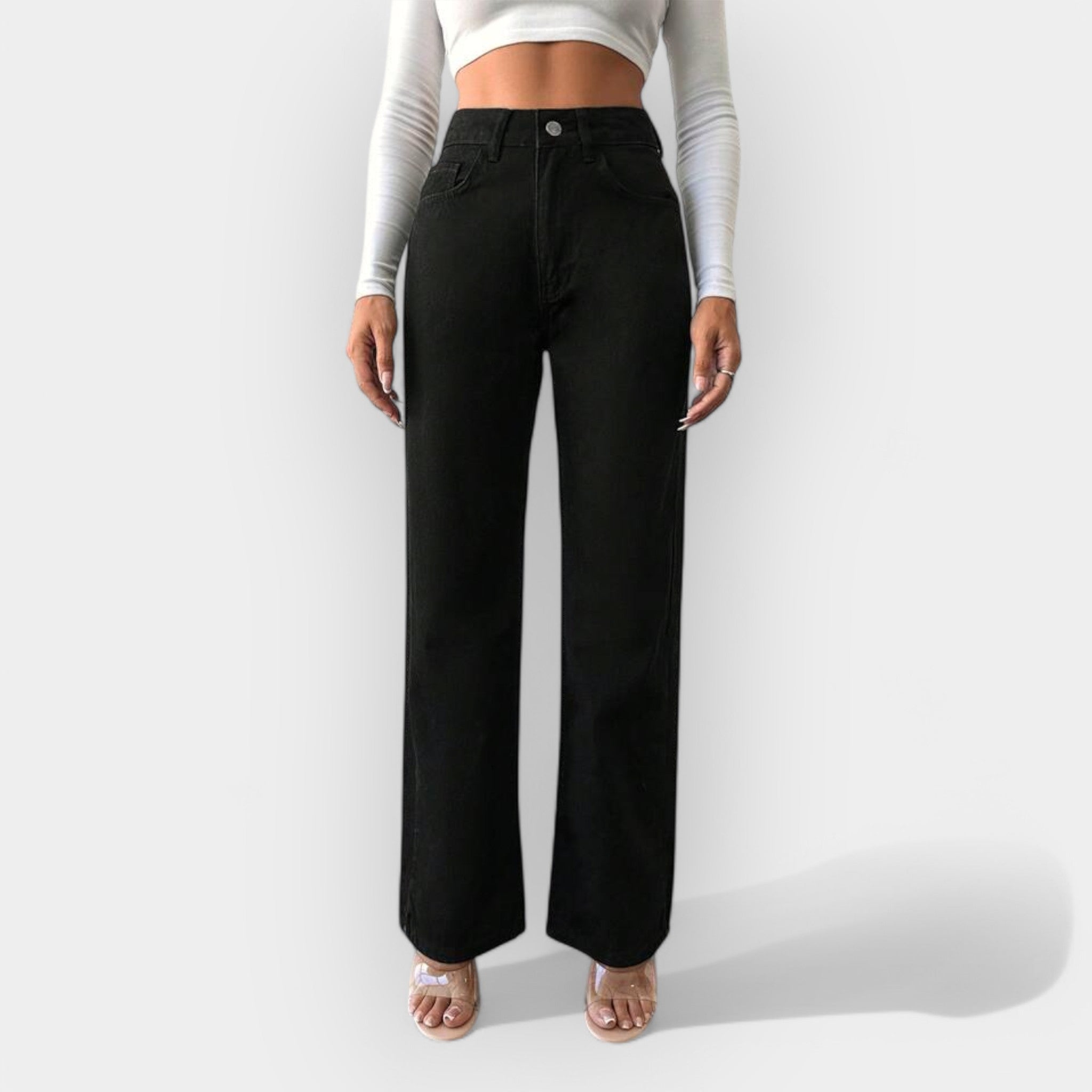 Donna™ | Wide Leg High-Waisted Jeans