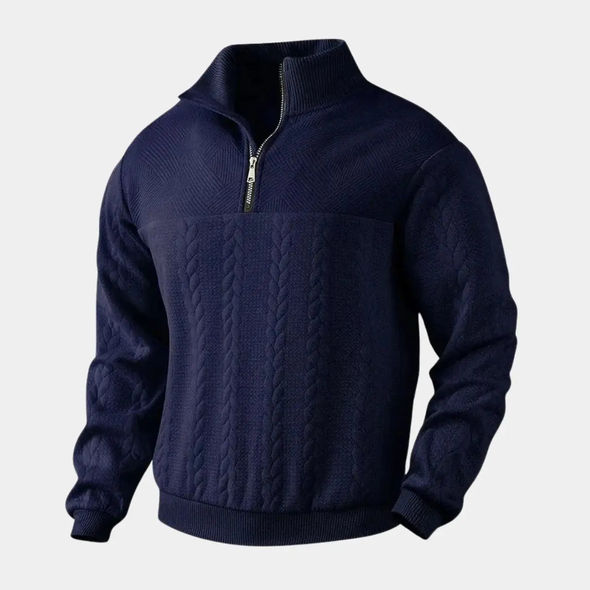 Henry Essential Zip Collar Sweater - Rowan