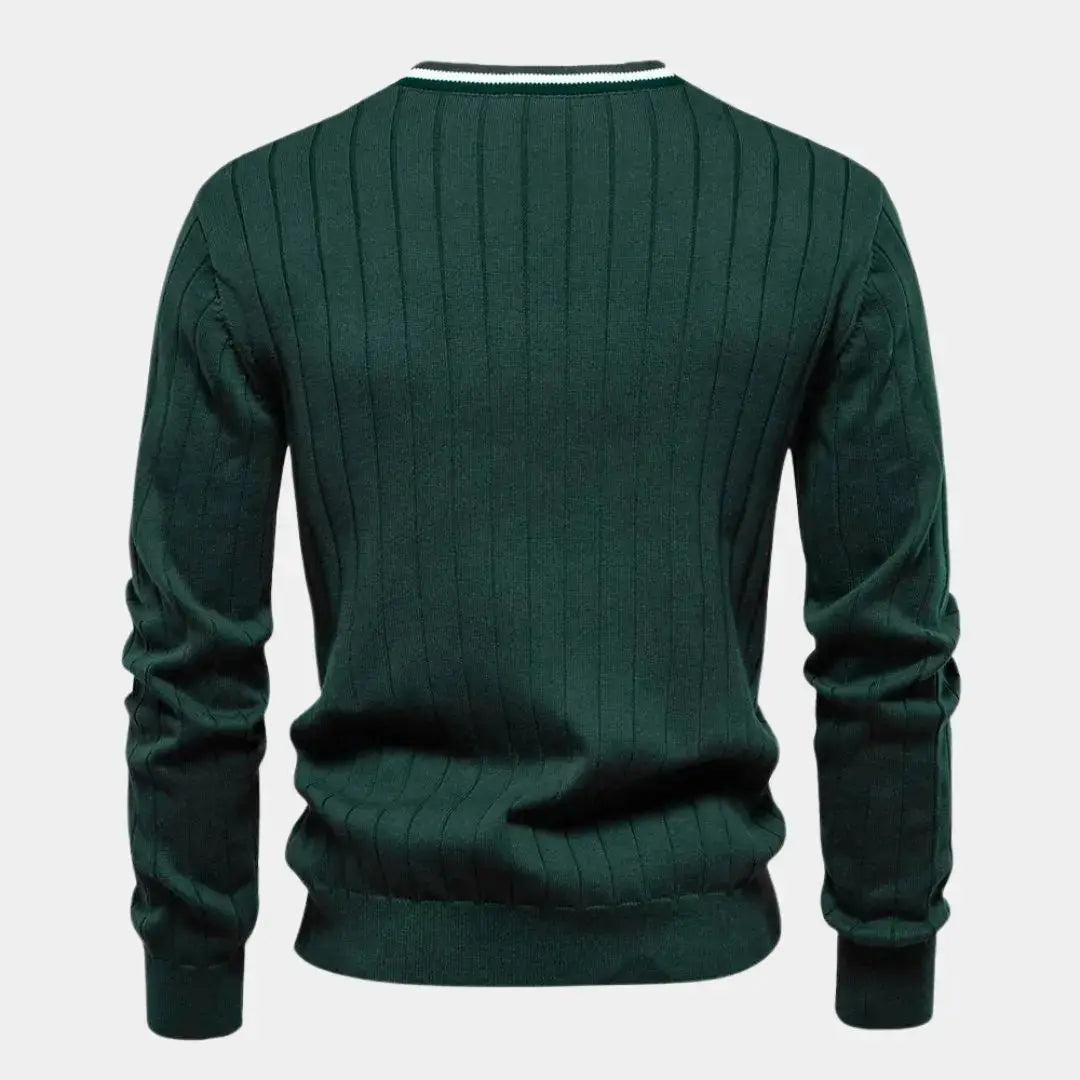 Cotton Sweater with Buttons - Rowan