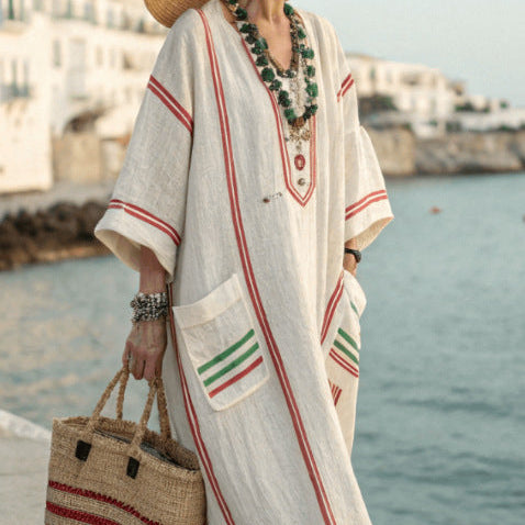 Caftan Dress "Mathilde" β Radiant Riviera