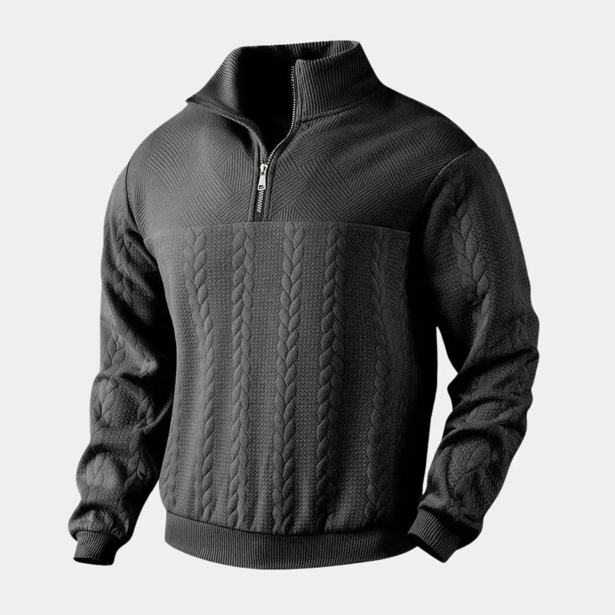 Henry Essential Zip Collar Sweater - Rowan