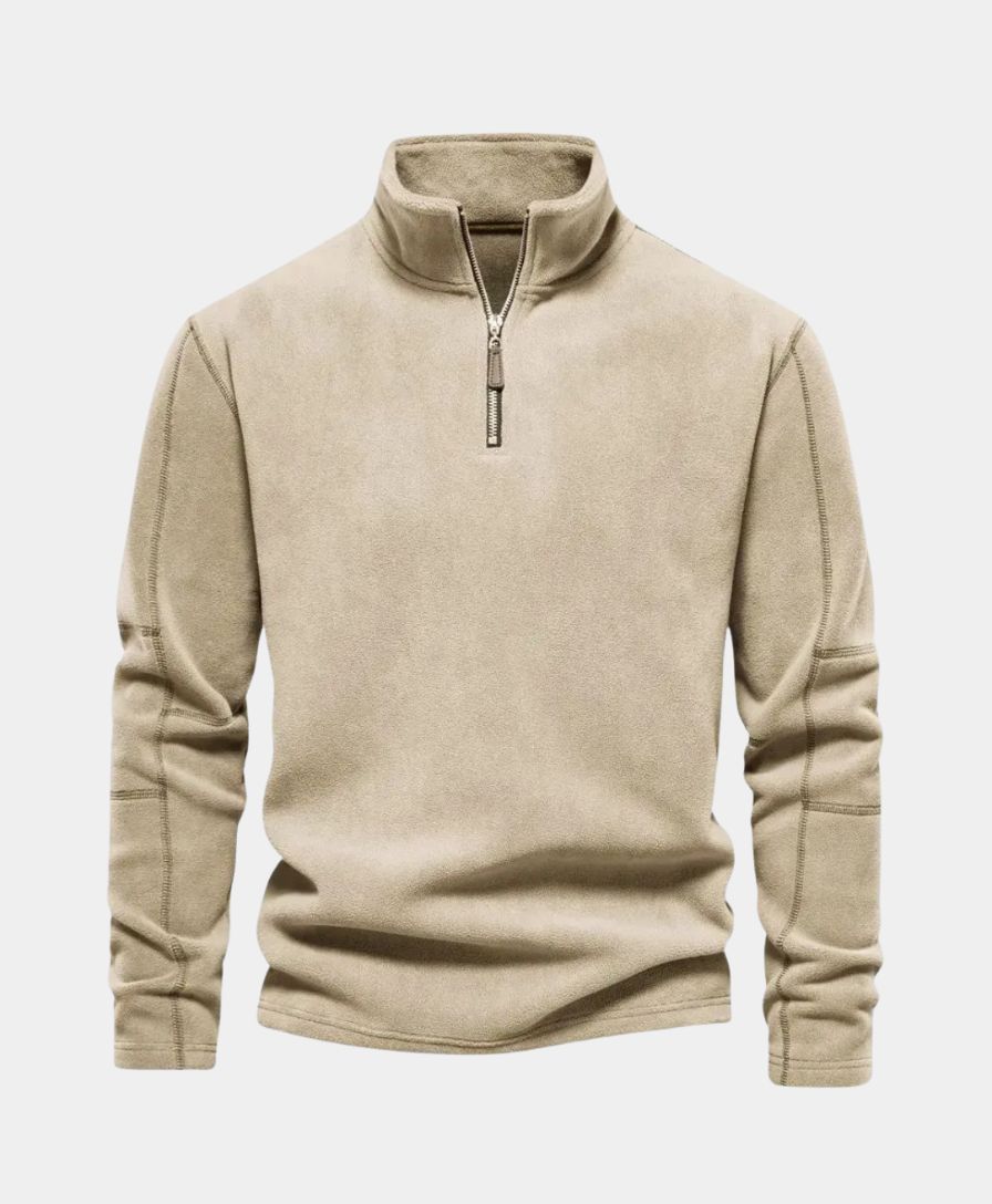 High Neck Zip Sweater Alpine - Rowan