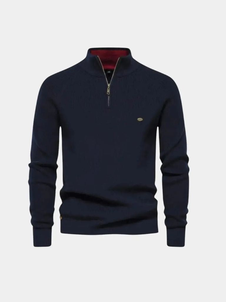Elegant Zip-Up Sweater - Rowan