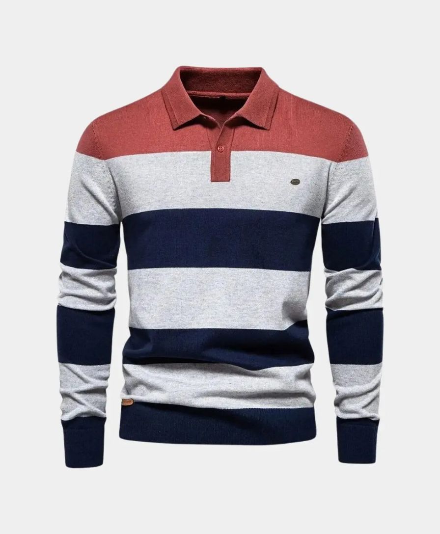 Colorful Hooded Sweatshirt with Half-Zip - Rowan
