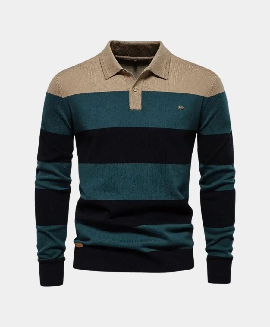 Colorful Hooded Sweatshirt with Half-Zip - Rowan