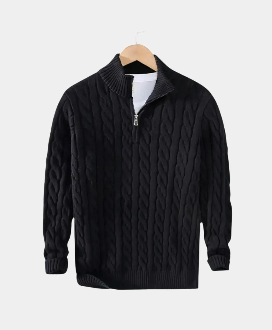 Essential Zip Collar Sweater - Rowan