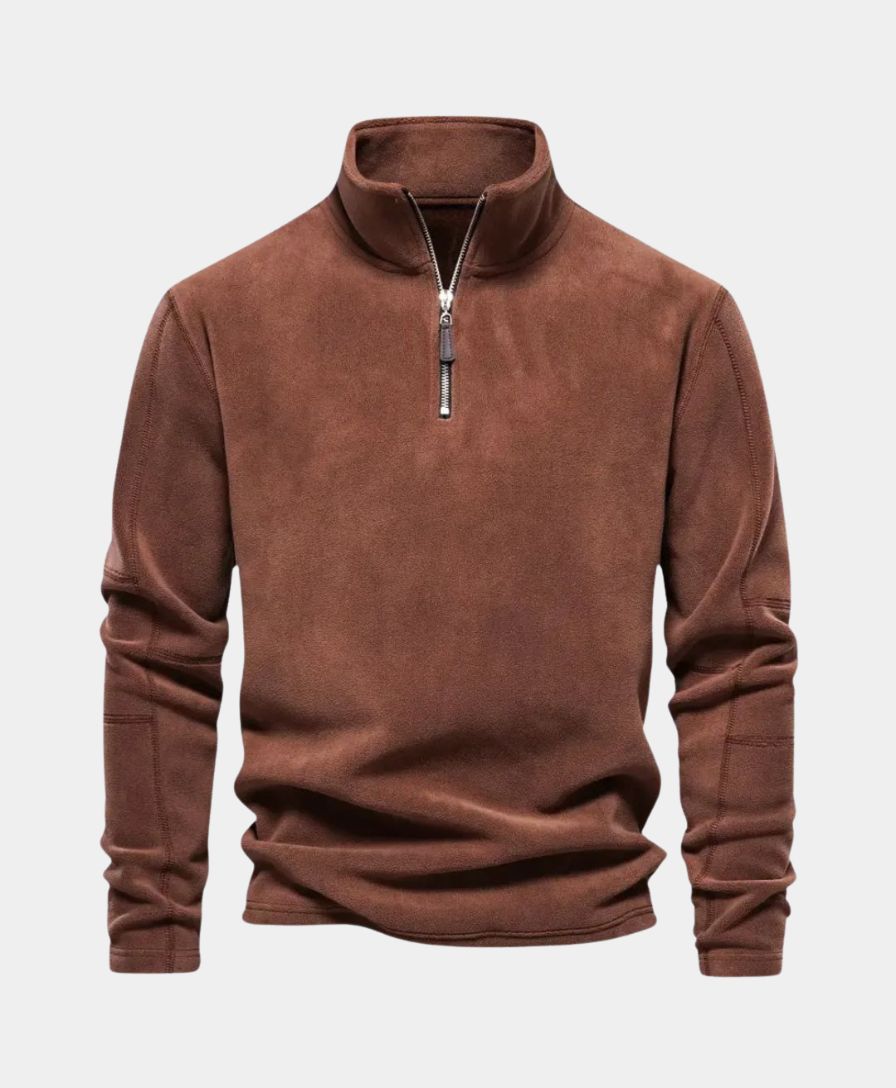 High Neck Zip Sweater Alpine - Rowan