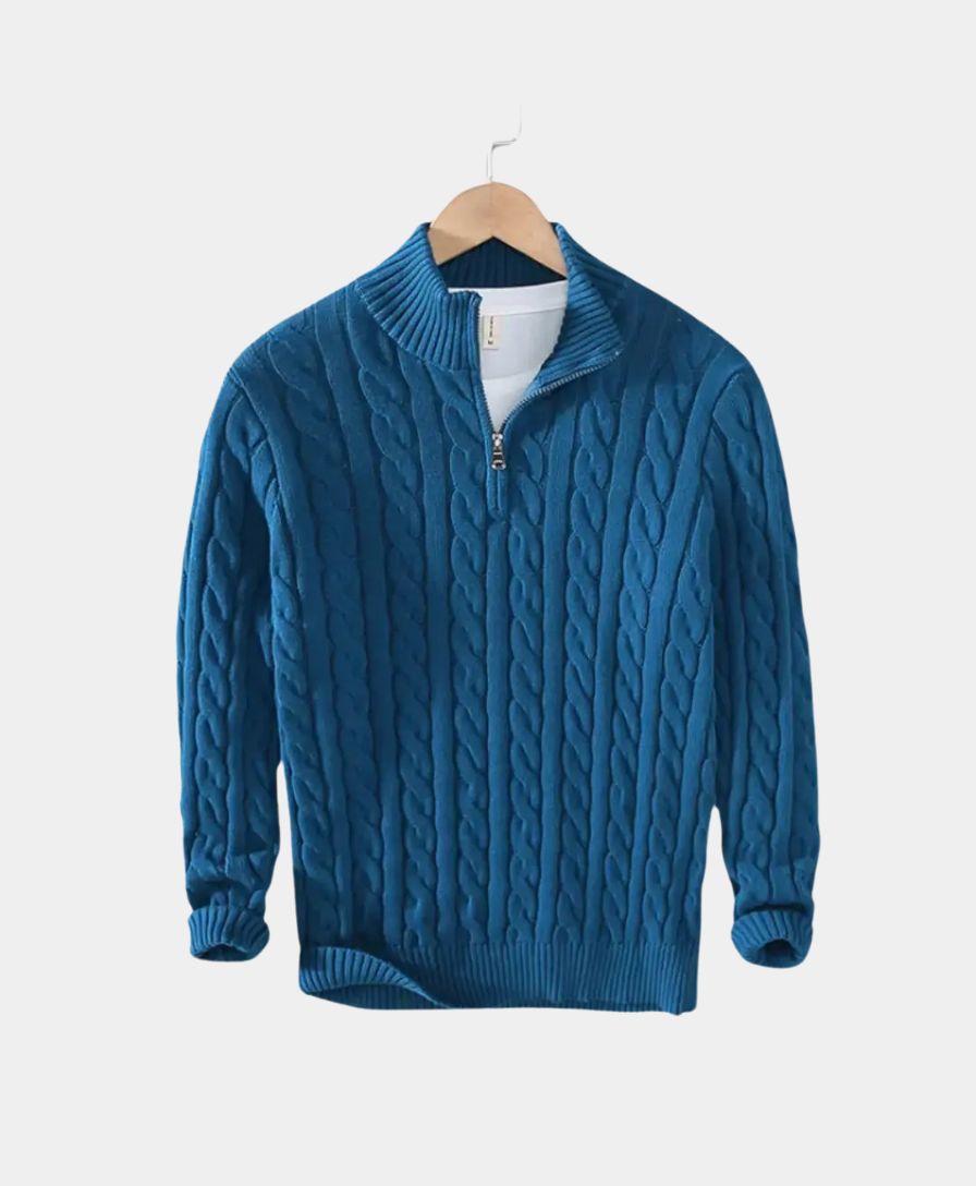 Essential Zip Collar Sweater - Rowan