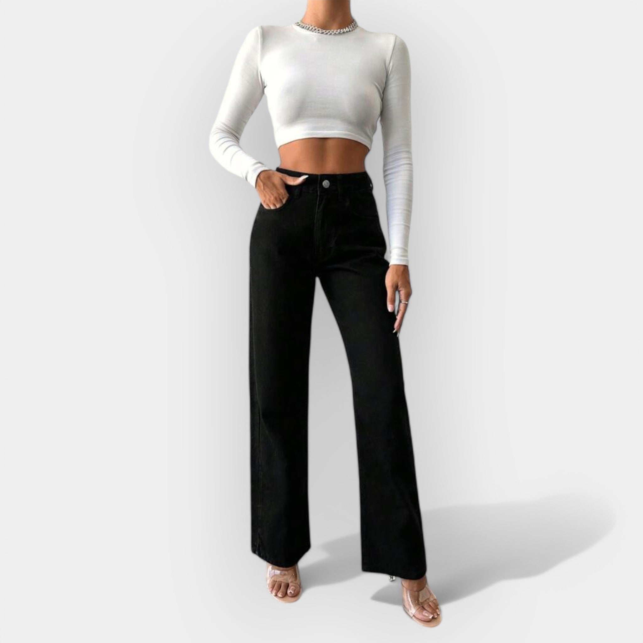 Donna™ | Wide Leg High-Waisted Jeans