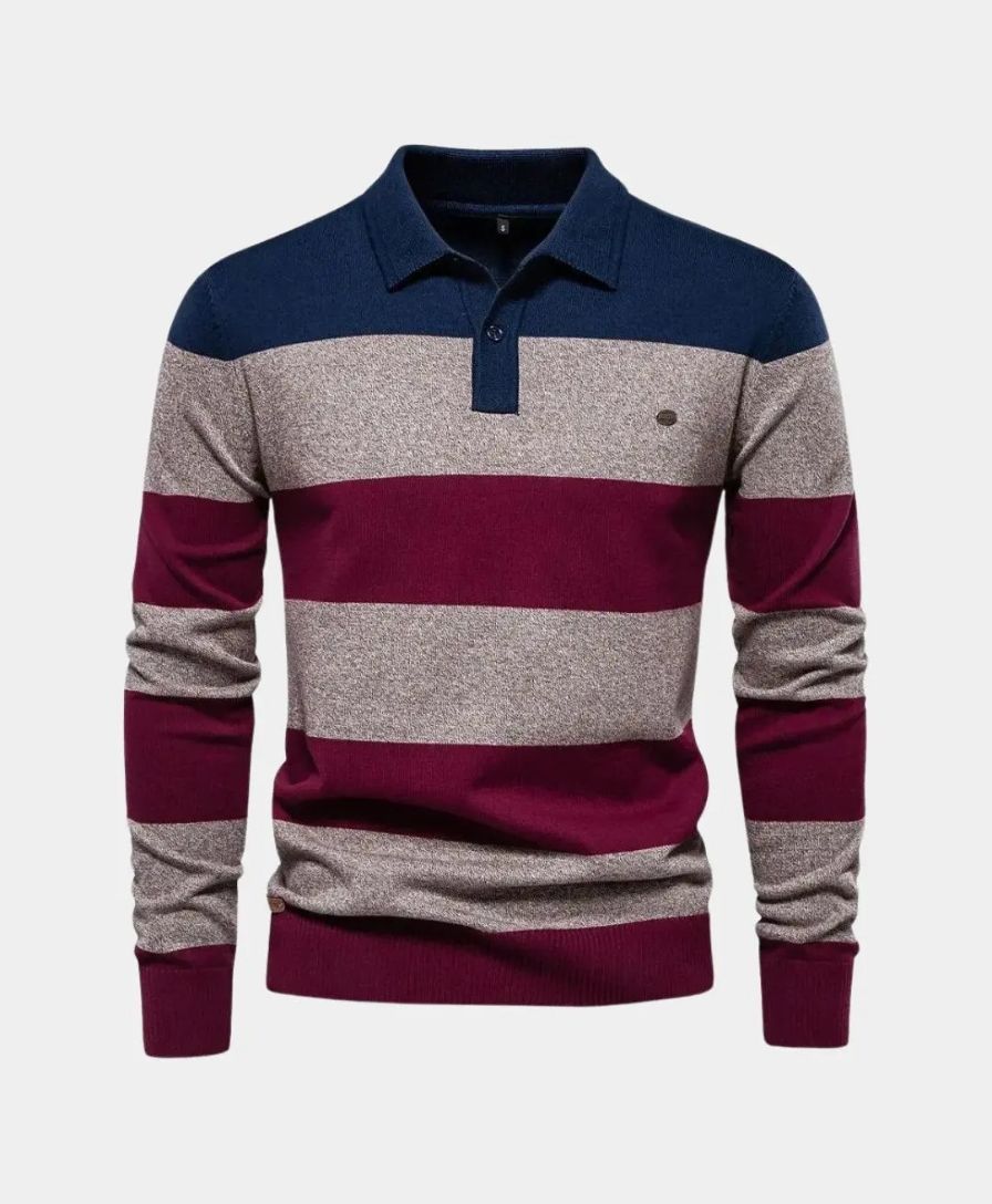 Colorful Hooded Sweatshirt with Half-Zip - Rowan