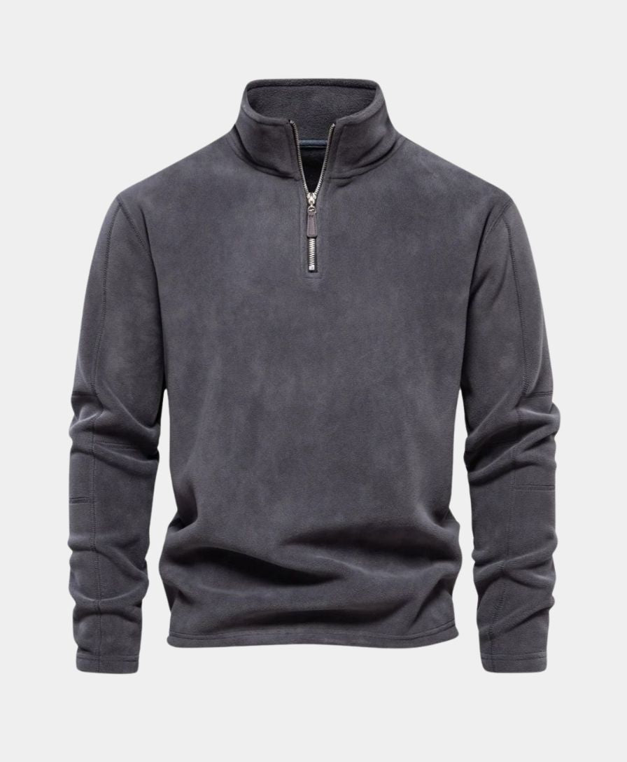 High Neck Zip Sweater Alpine - Rowan