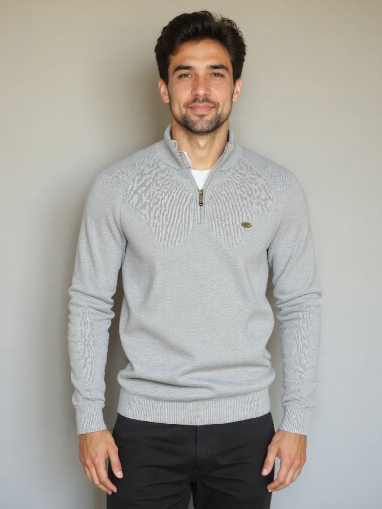 Elegant Zip-Up Sweater - Rowan