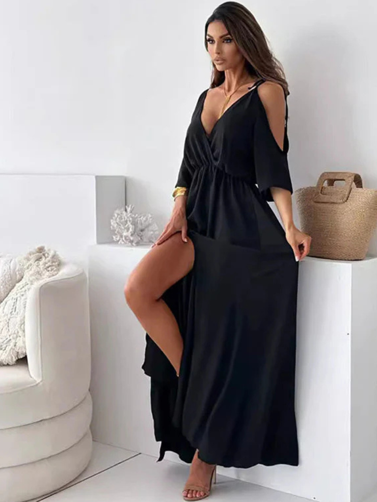 VELIA SPLIT MAXI DRESS