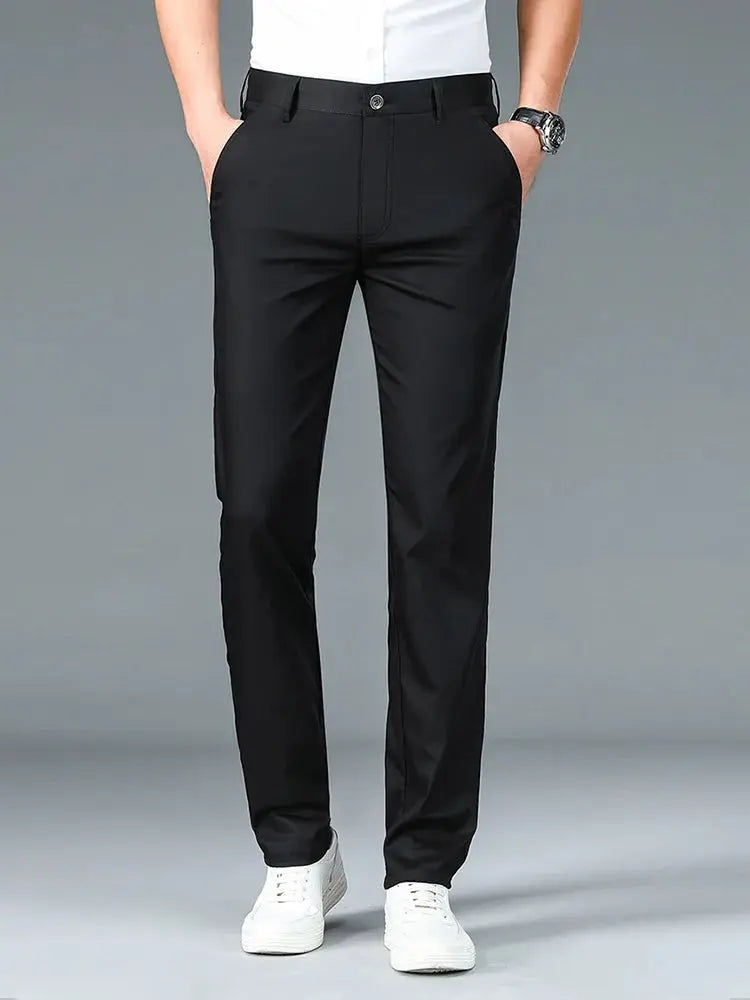 Minimalist Straight Leg Bamboo Fiber Pants