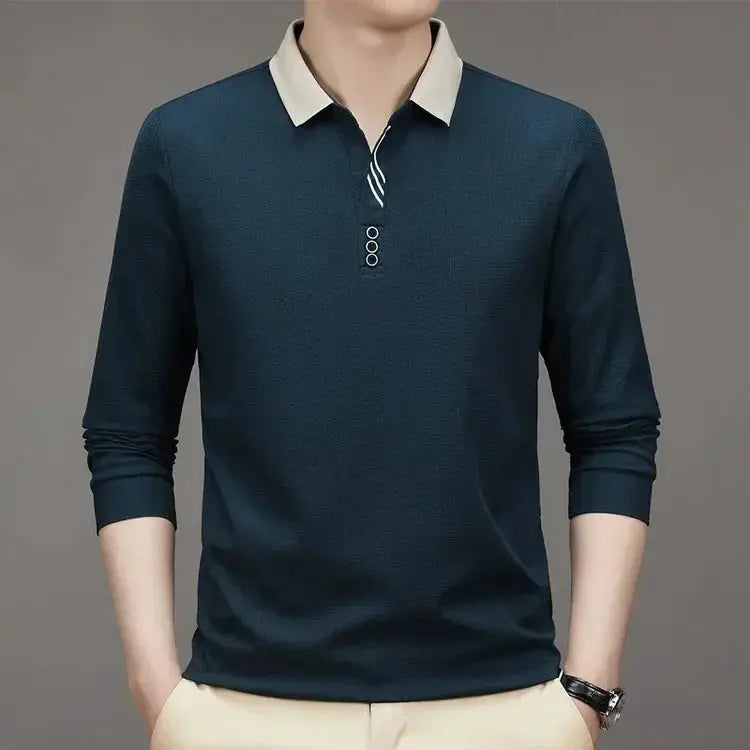 Elegant Long Sleeve Polo - Rowan
