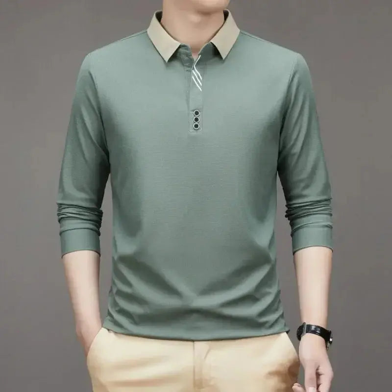 Elegant Long Sleeve Polo - Rowan