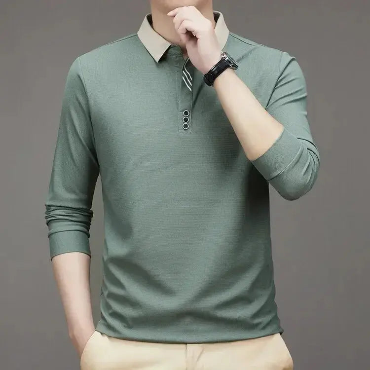 Elegant Long Sleeve Polo - Rowan