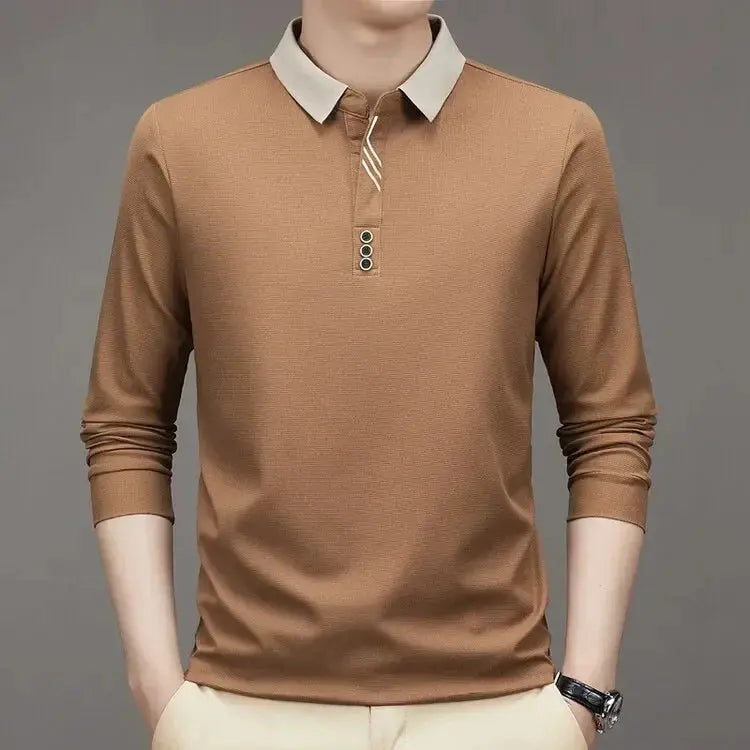 Elegant Long Sleeve Polo - Rowan