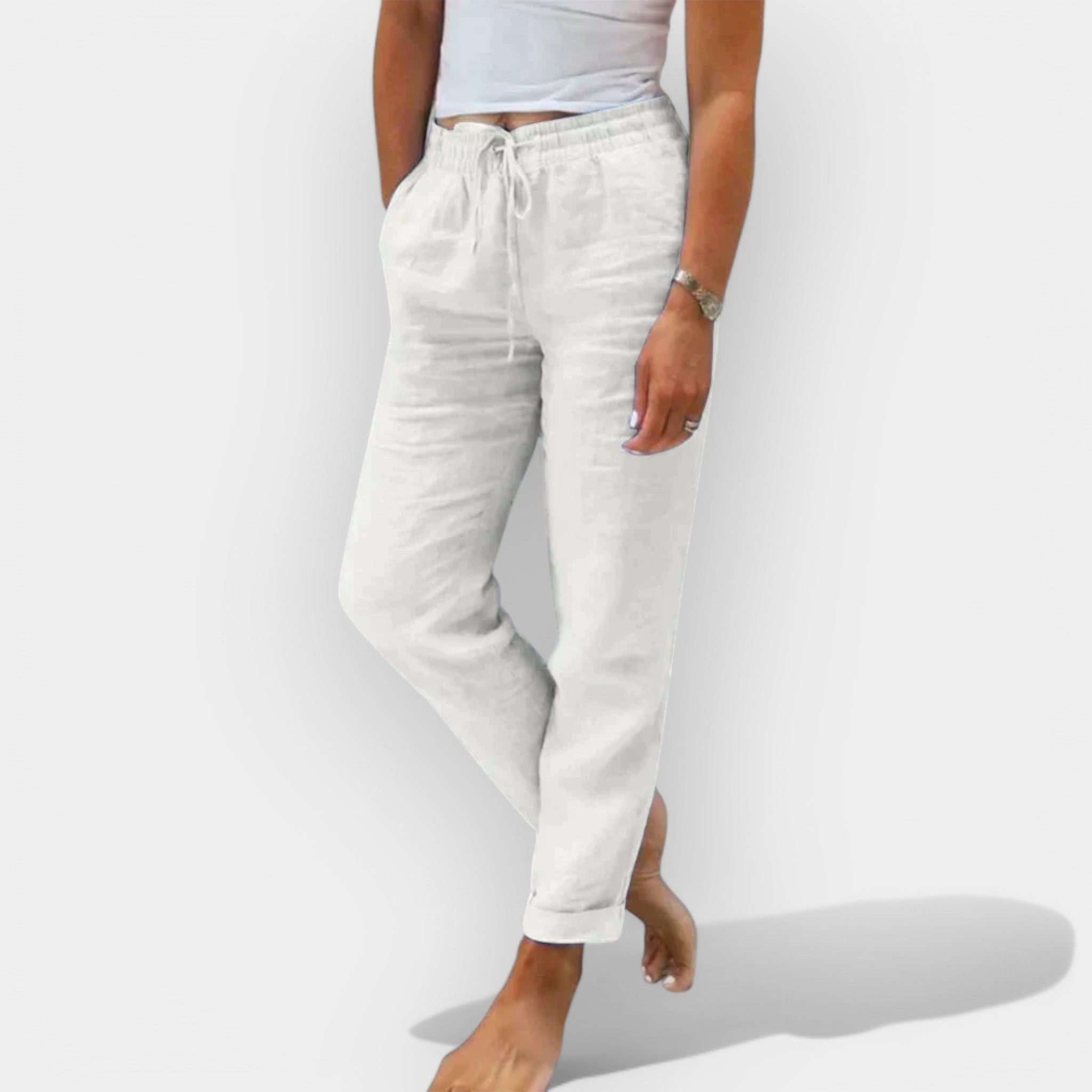 Gail™ | Lightweight Linen Summer Trousers
