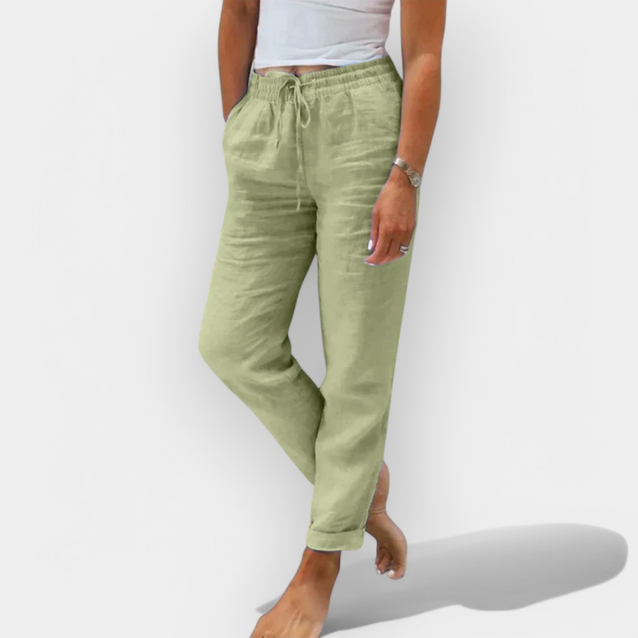 Gail™ | Lightweight Linen Summer Trousers