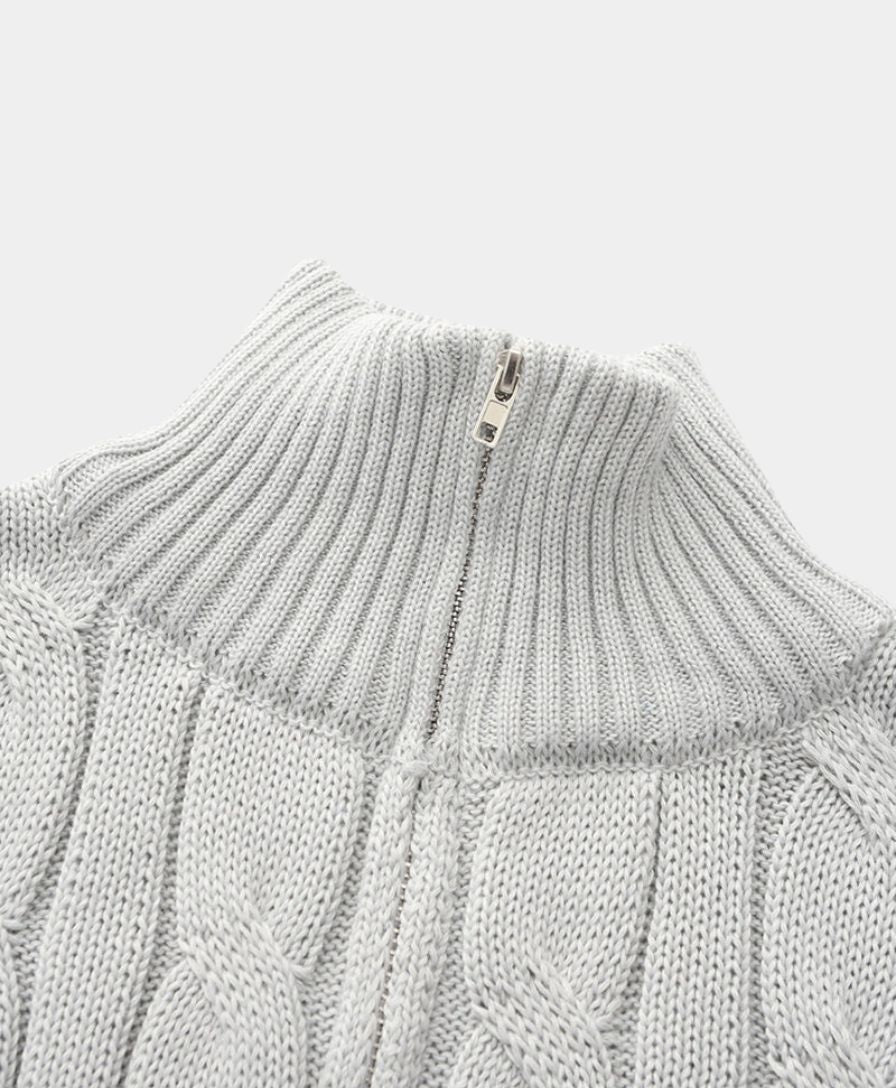 Essential Zip Collar Sweater - Rowan