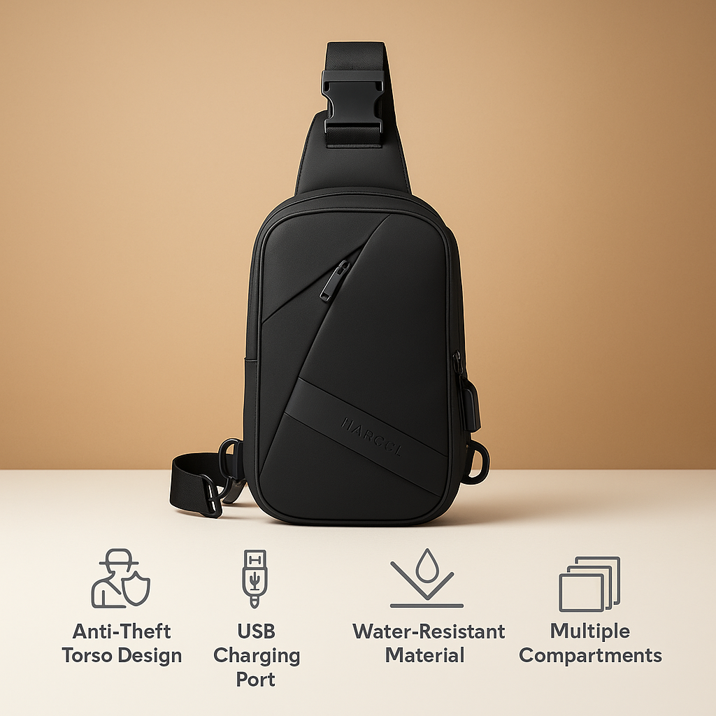Anti-theft charging chest bag | Noah