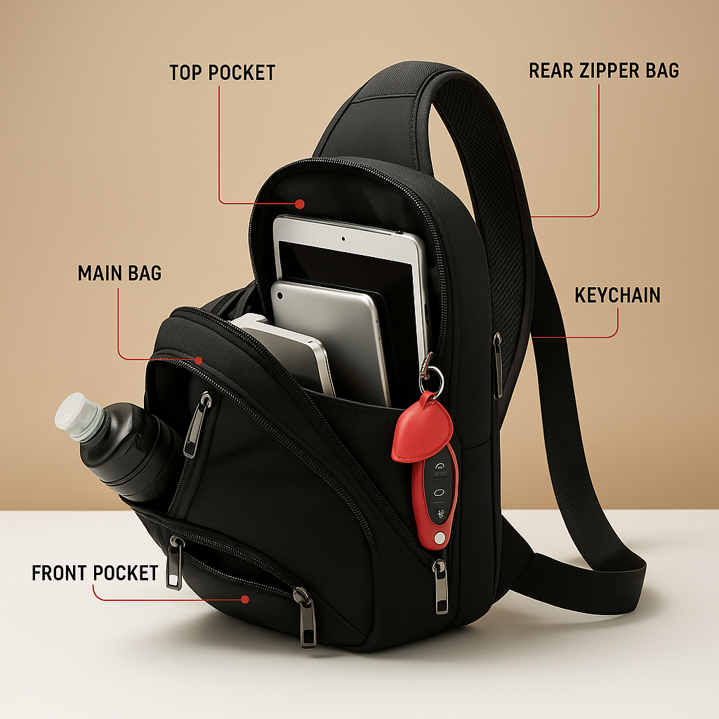 Anti-theft crossbody travel bag | Mason