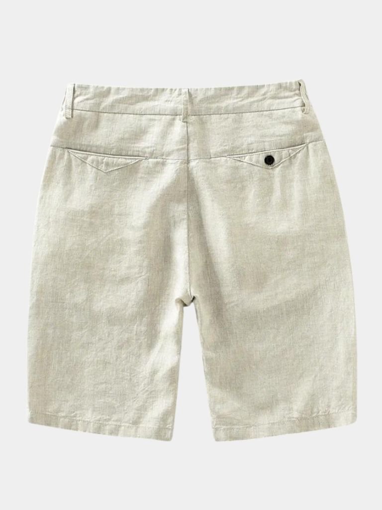 Horizon Blue Linen Shorts - Rowan