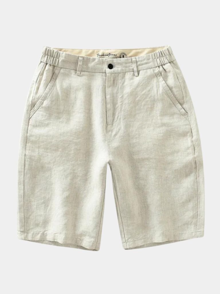 Horizon Blue Linen Shorts - Rowan