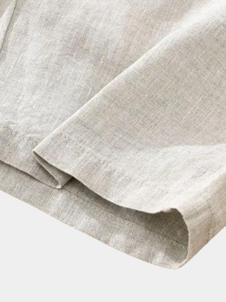 Horizon Blue Linen Shorts - Rowan