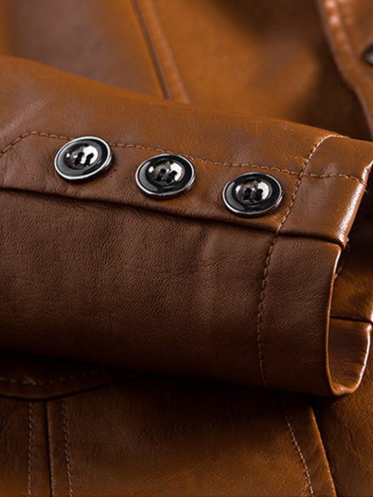 Rowan Bold Caramel Leather Jacket