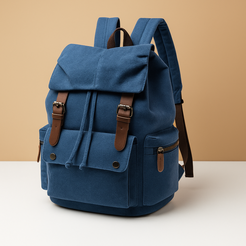 Canvas travel backpack with laptop sleeve | Lucas