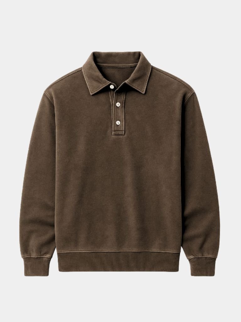 Canyon Mist Long Sleeve Polo – Rowan