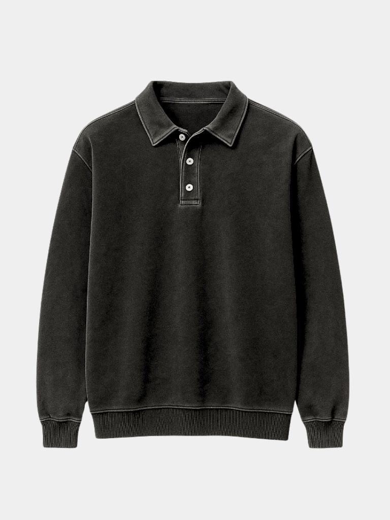Canyon Mist Long Sleeve Polo – Rowan
