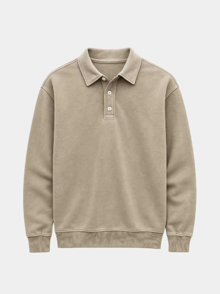 Canyon Mist Long Sleeve Polo – Rowan