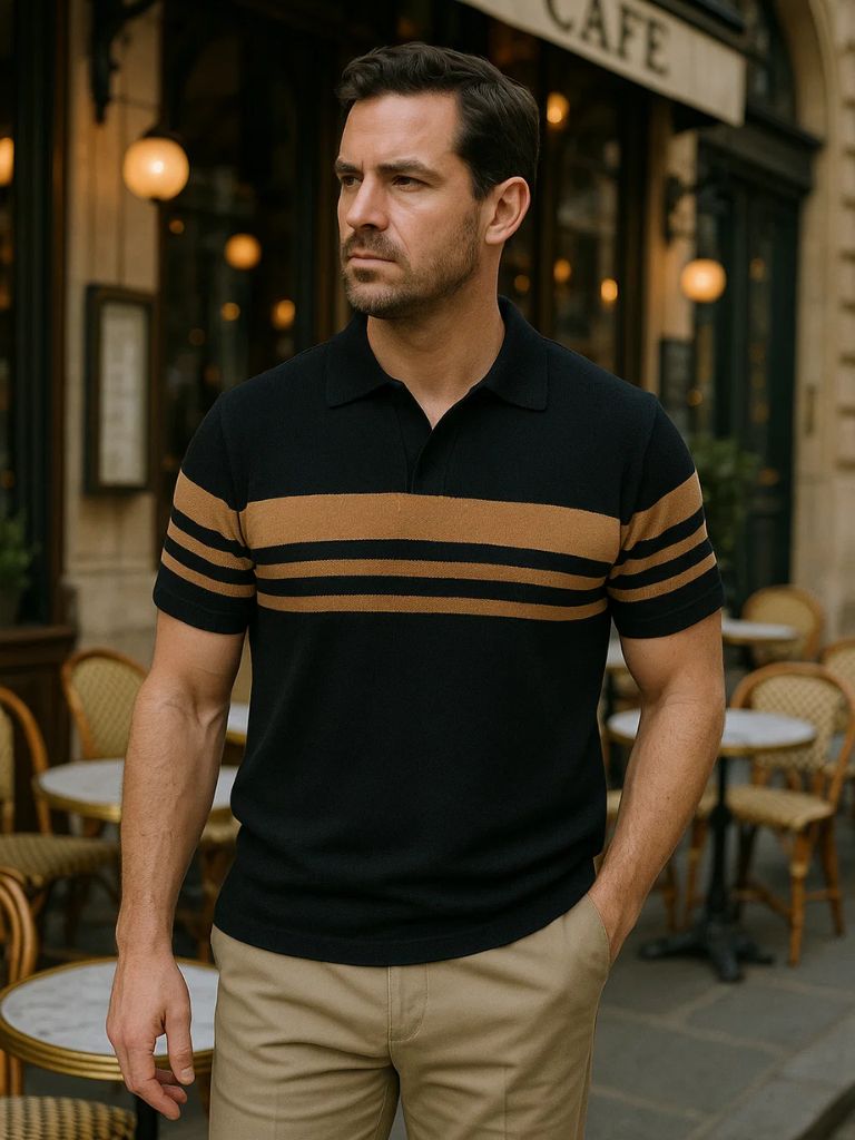 Caramel Lineage Polo – Rowan