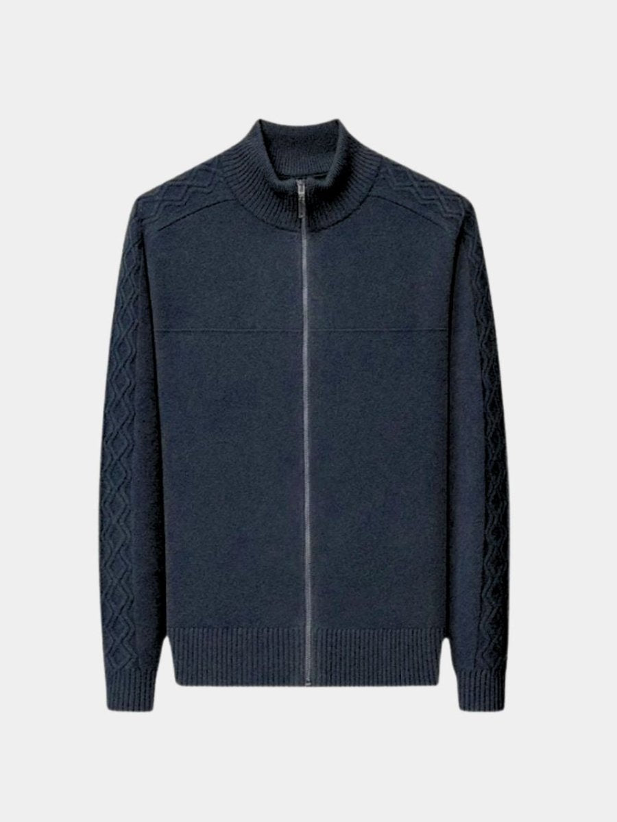 Rowan Roll Neck Cashmere Zip Pullover