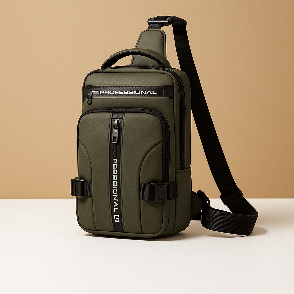 Casual anti-theft crossbody bag with hidden zippers | Damon