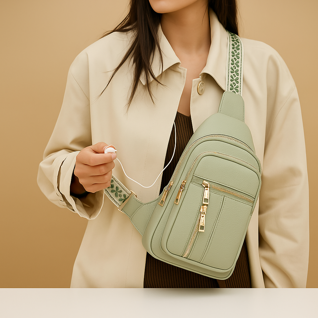 Casual anti-theft crossbody bag with multiple compartments | Noelle