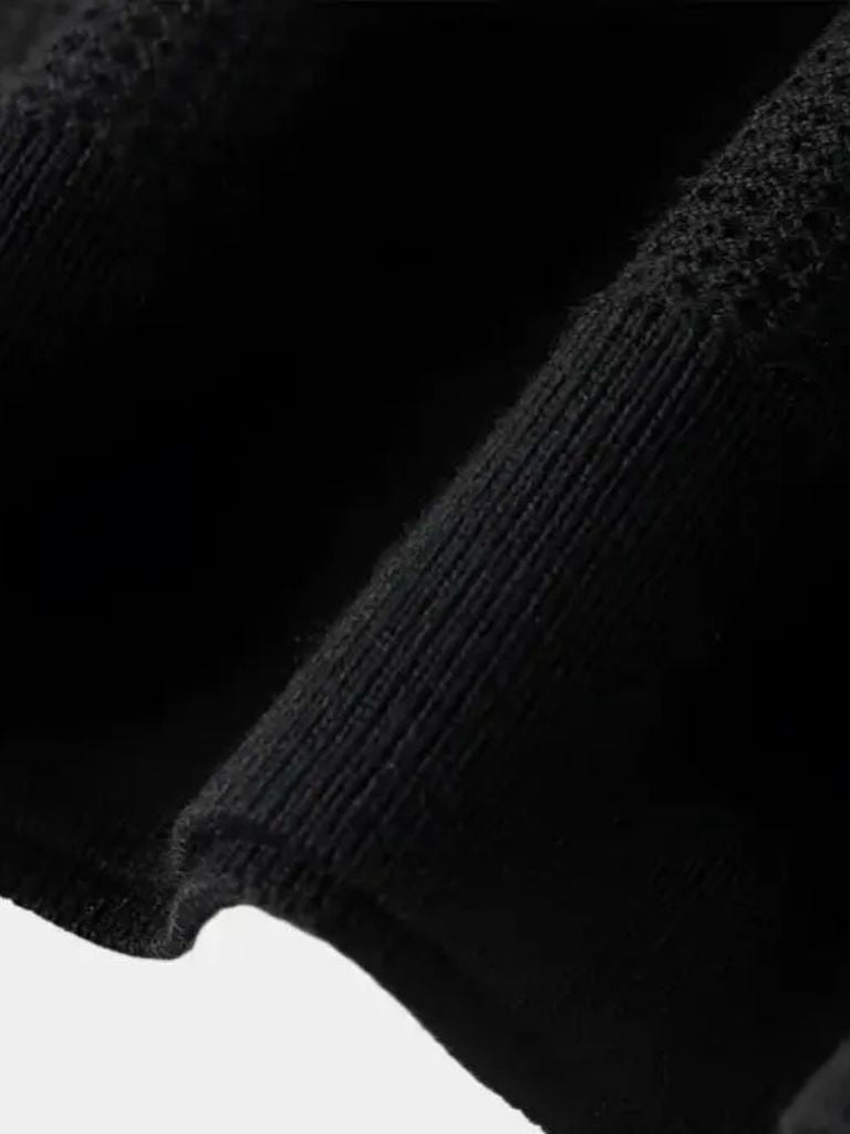 Casual Buttonless Knit Polo Shirt - Rowan