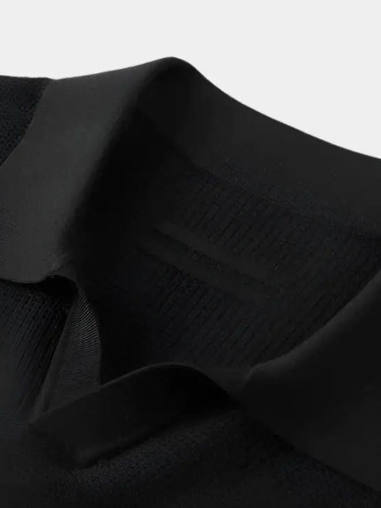 Casual Buttonless Knit Polo Shirt - Rowan
