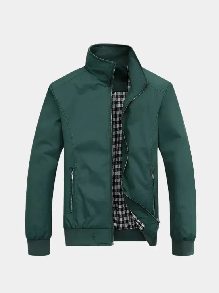 Rowan Casual Solid Bomber Jacket