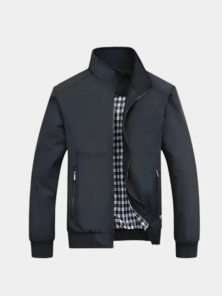 Rowan Casual Solid Bomber Jacket