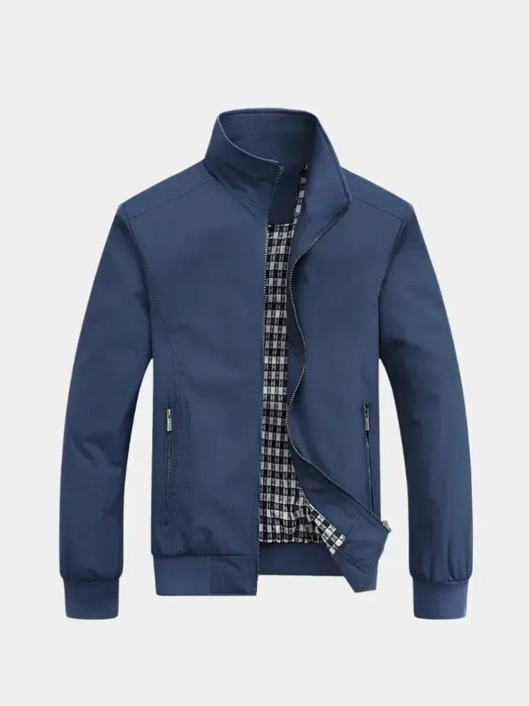 Rowan Casual Solid Bomber Jacket