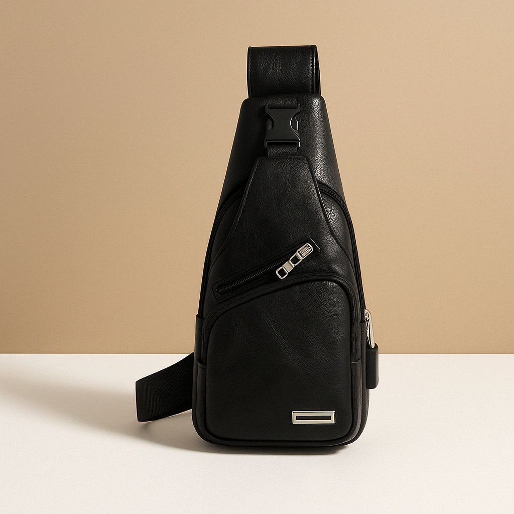Classy leather anti-theft crossbody bag | Declan