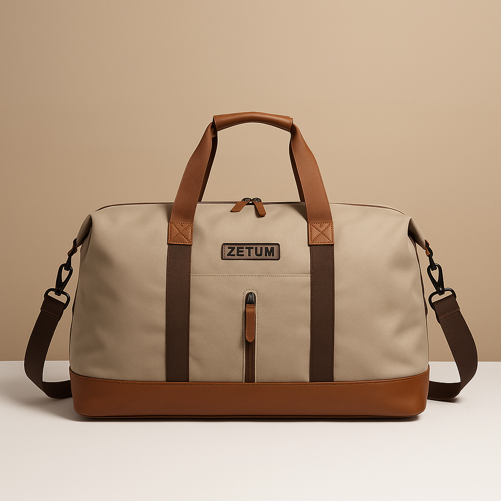 Water-resistant commuter duffle bag with shoe compartment | Isla