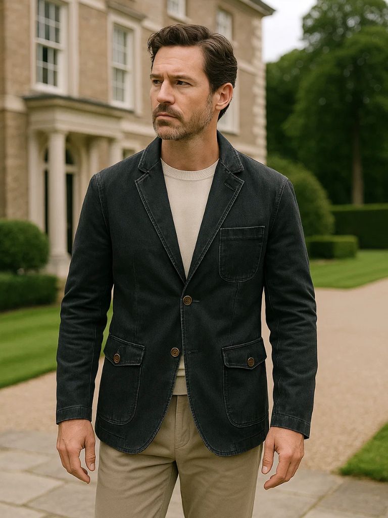 Rowan Covenant Denim Blazer Jacket