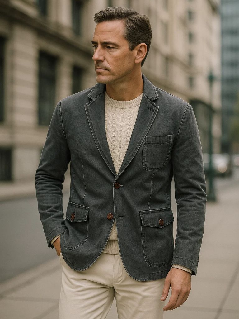 Rowan Covenant Denim Blazer Jacket