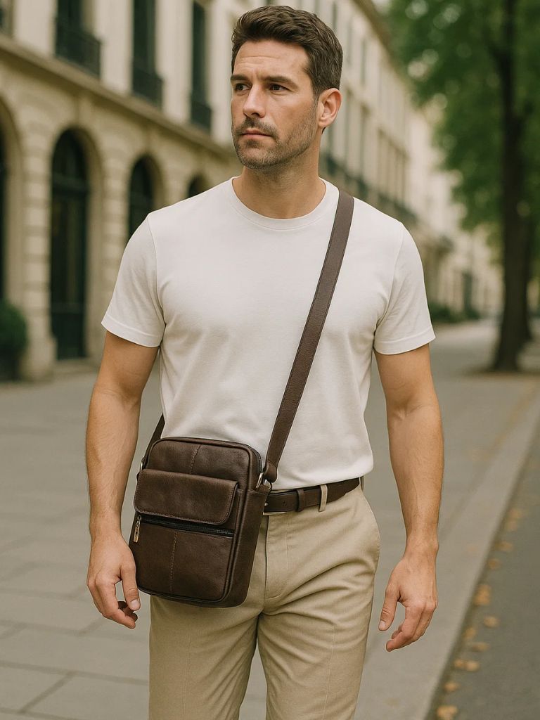 Rowan Essential Leather Crossbody Bag