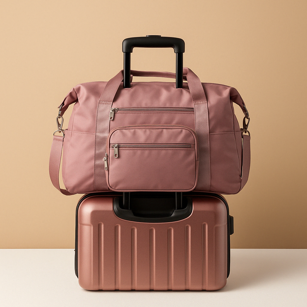 Expandable foldable travel bag with wide opening | Hazel